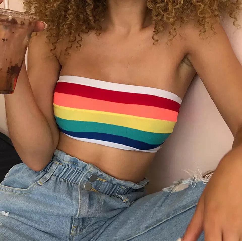 Rainbow tube top - XD21