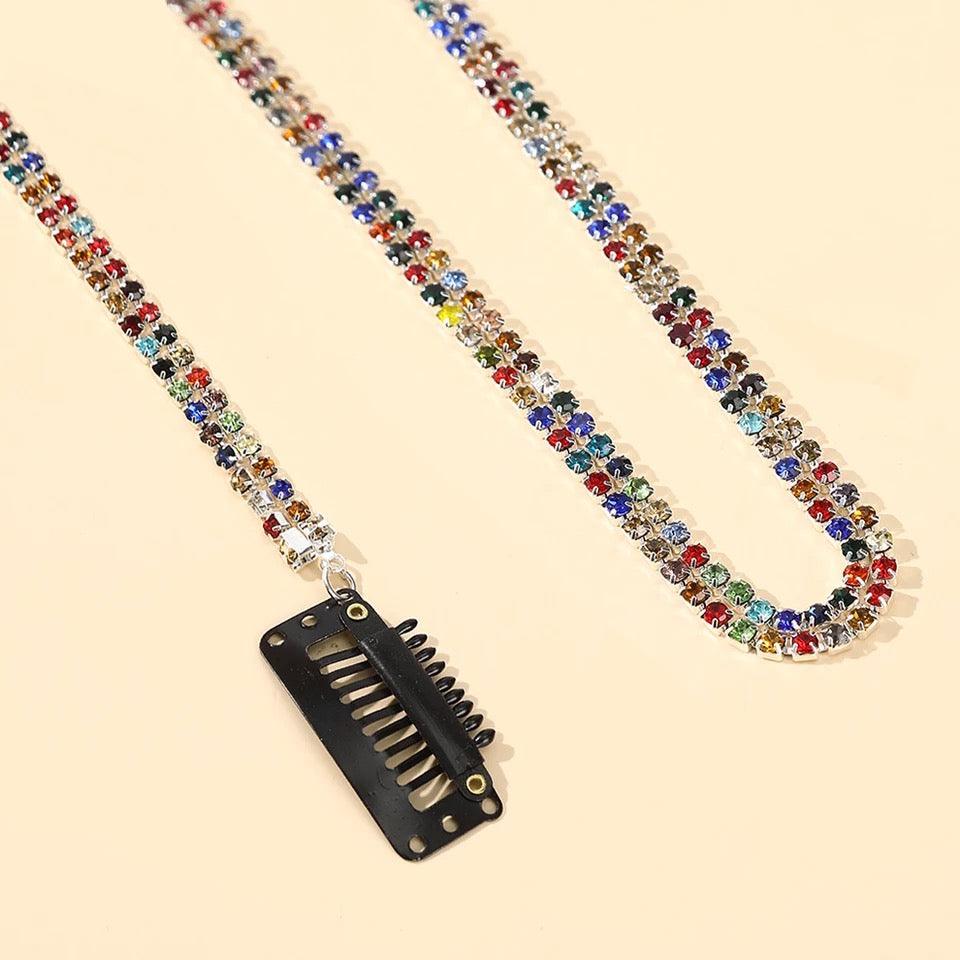 Rhinestone Chain Hairpin - XD21