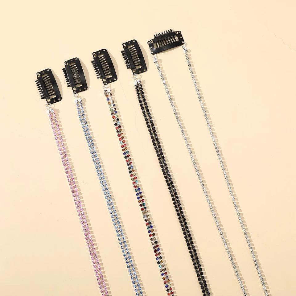Rhinestone Chain Hairpin - XD21