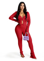 Ribbed Knitted Cardigan Two-Piece Set XD21