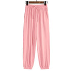 Ribbed Knitted Elastic Waist Pants XD21