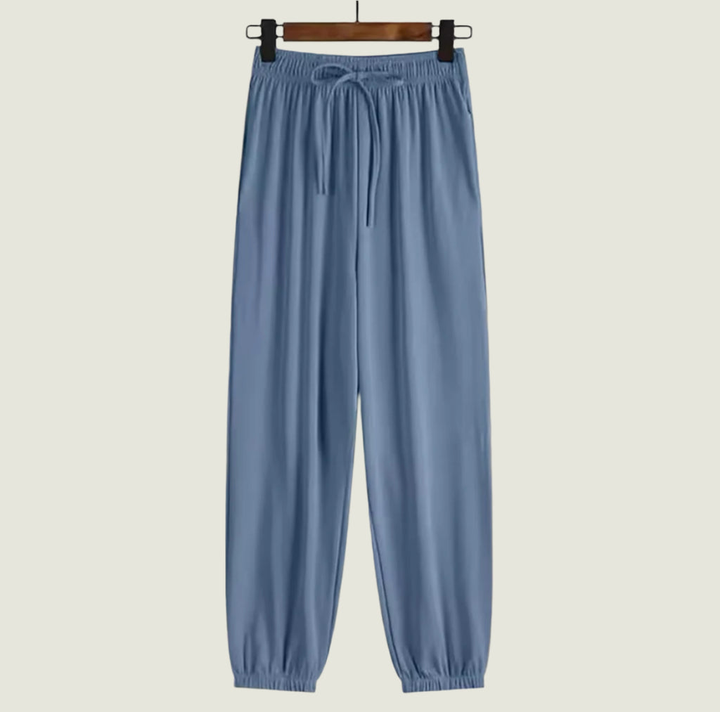 Ribbed Knitted Elastic Waist Pants XD21