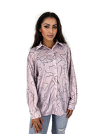 Satin Buttoned Up Long Shirt XD21