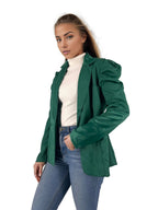 Satin Puffed Sleeve Blazer XD21