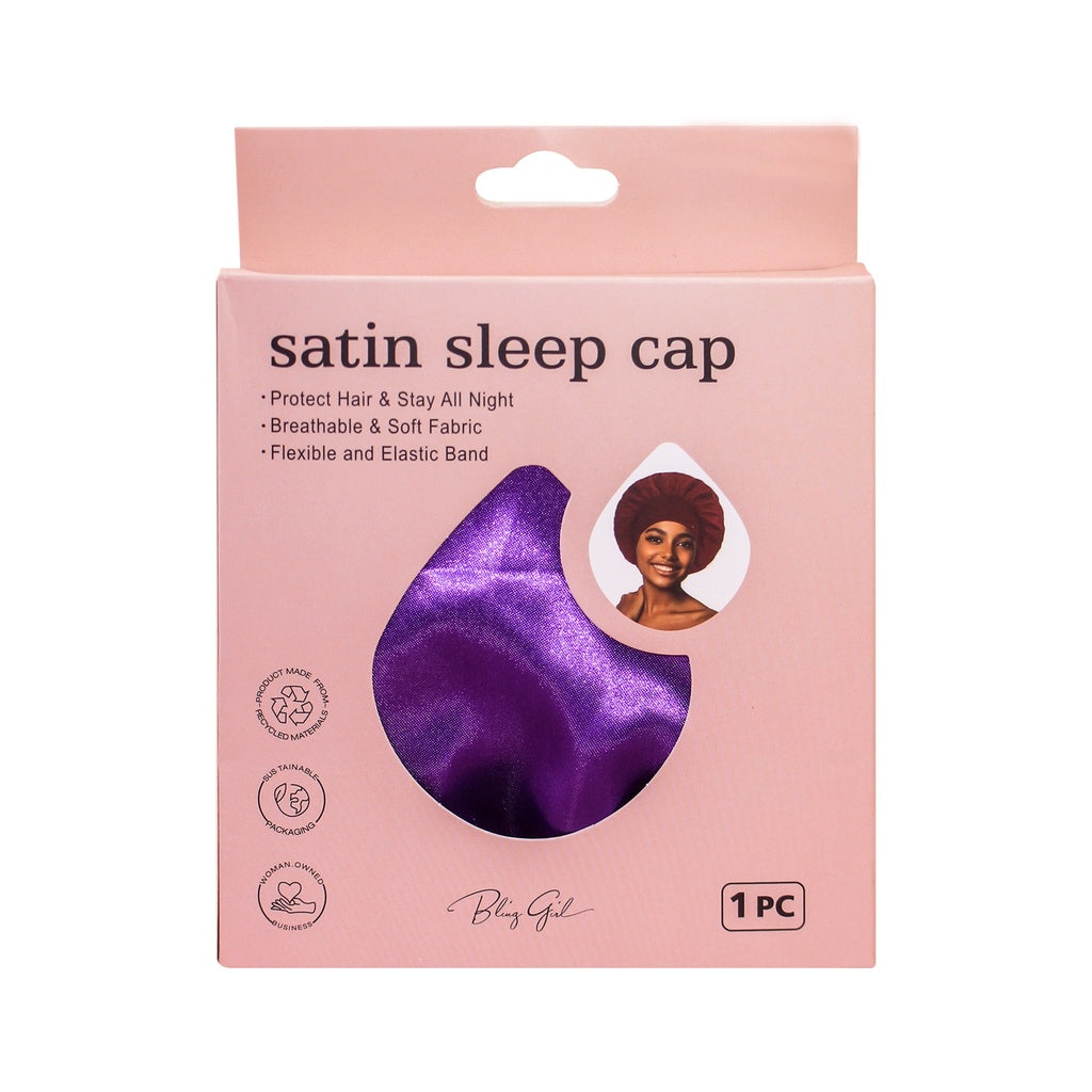 Bling Girl Satin Sleep Cap 1Pc
