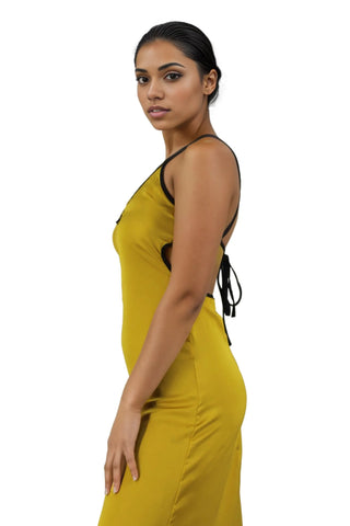 Satin Thin Maxi Ankle Length Slip Dress XD21