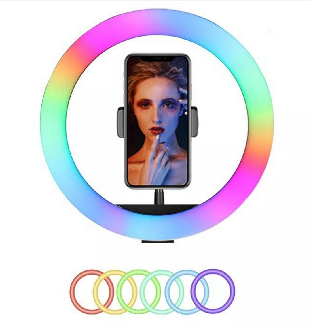 MJ33 RGB LED Soft Ring Light 33CM  Without Stand