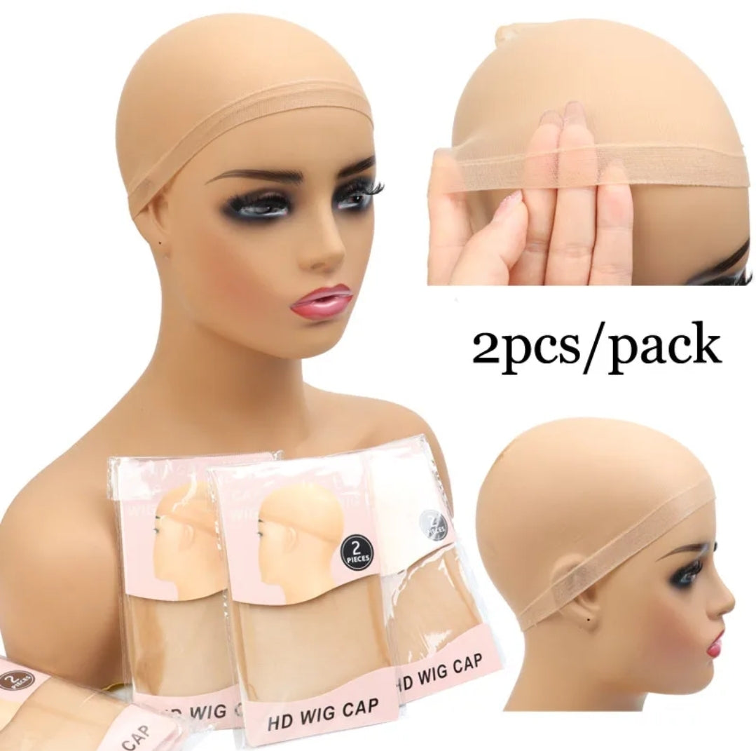 Invisible HD Wig Caps – Perfect for Lace Front Wigs 2pcs