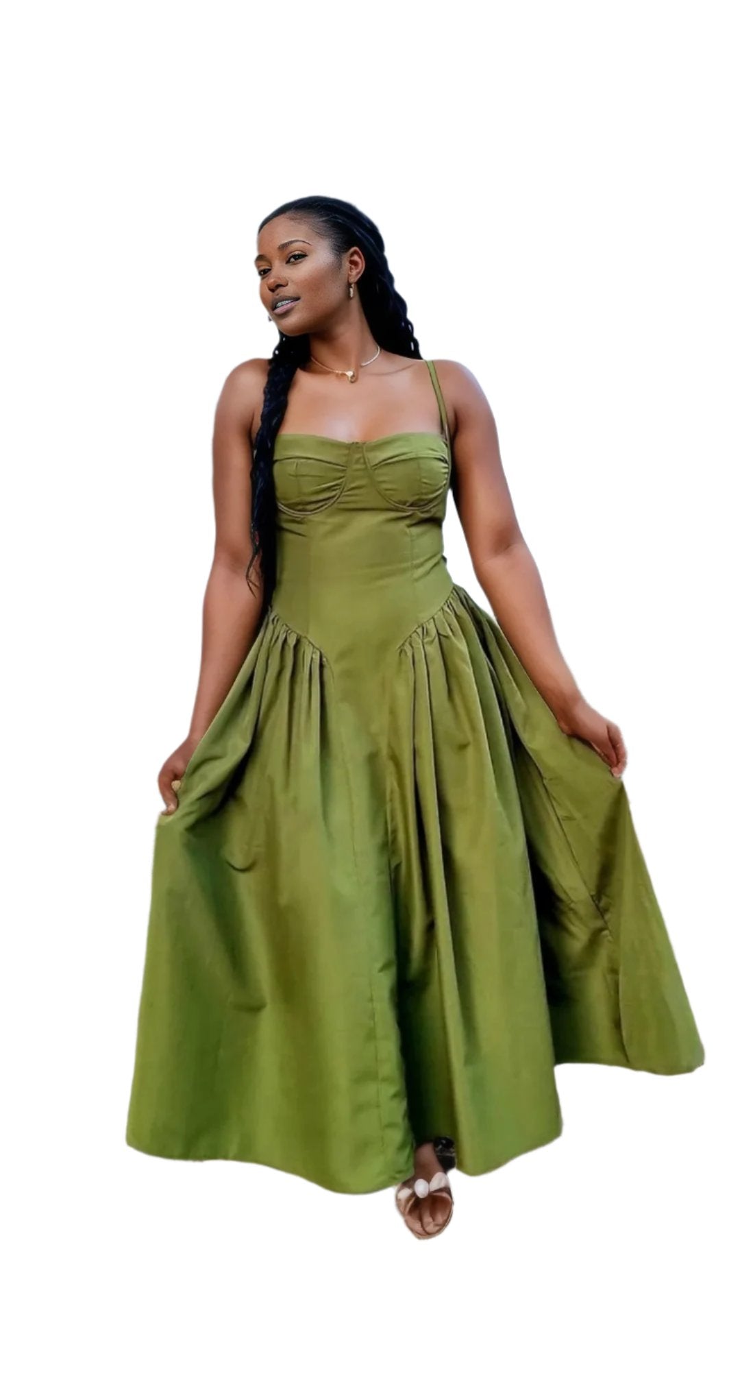 Corset Summer Spaghetti Strap Dress - Perfect for a picnic