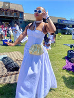 Corset Summer Spaghetti Strap Dress - Perfect for a picnic