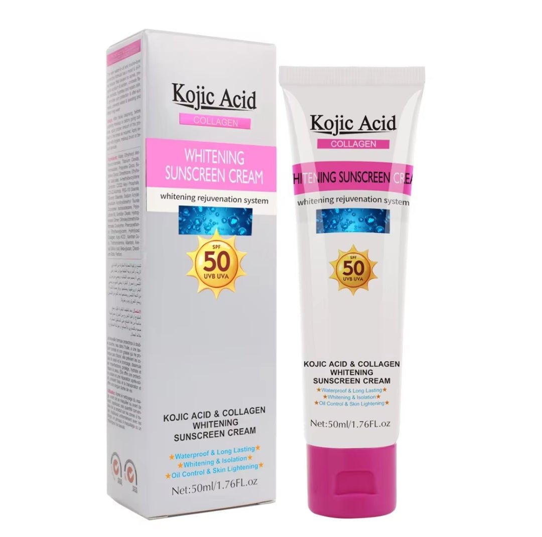 Kojic Acid & Collagen Whitening Sunscreen Cream - Protect & Brighten