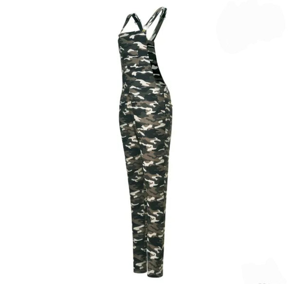 Camouflage Overall Suspender Jumpsuit – Trendy & Comfortable