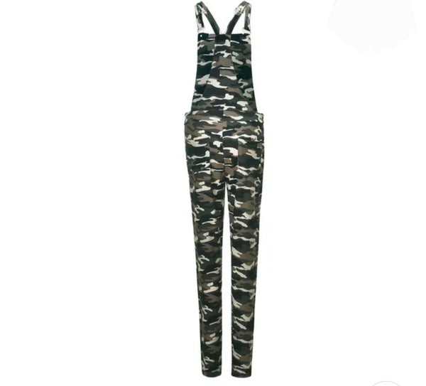 Camouflage Overall Suspender Jumpsuit – Trendy & Comfortable