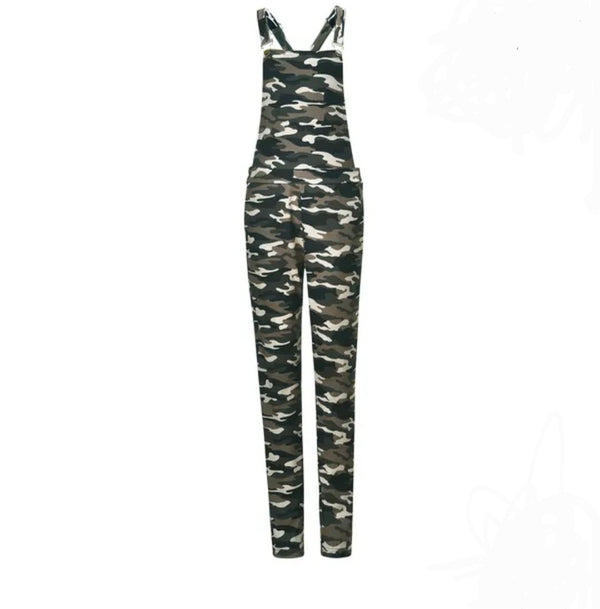 Camouflage Overall Suspender Jumpsuit – Trendy & Comfortable
