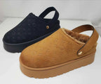 Trendy Shearling-Lined Mule Clogs