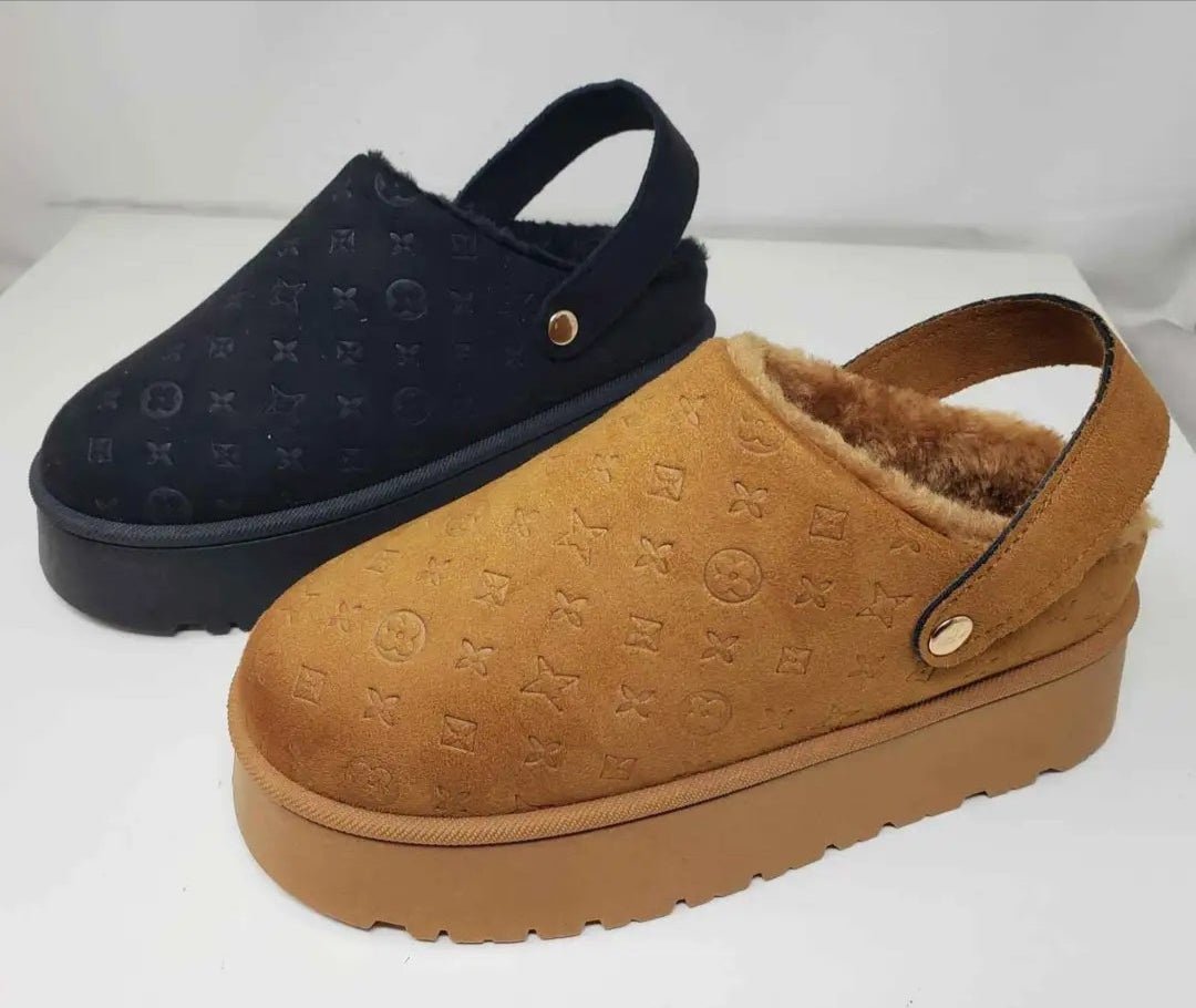 Trendy Shearling-Lined Mule Clogs
