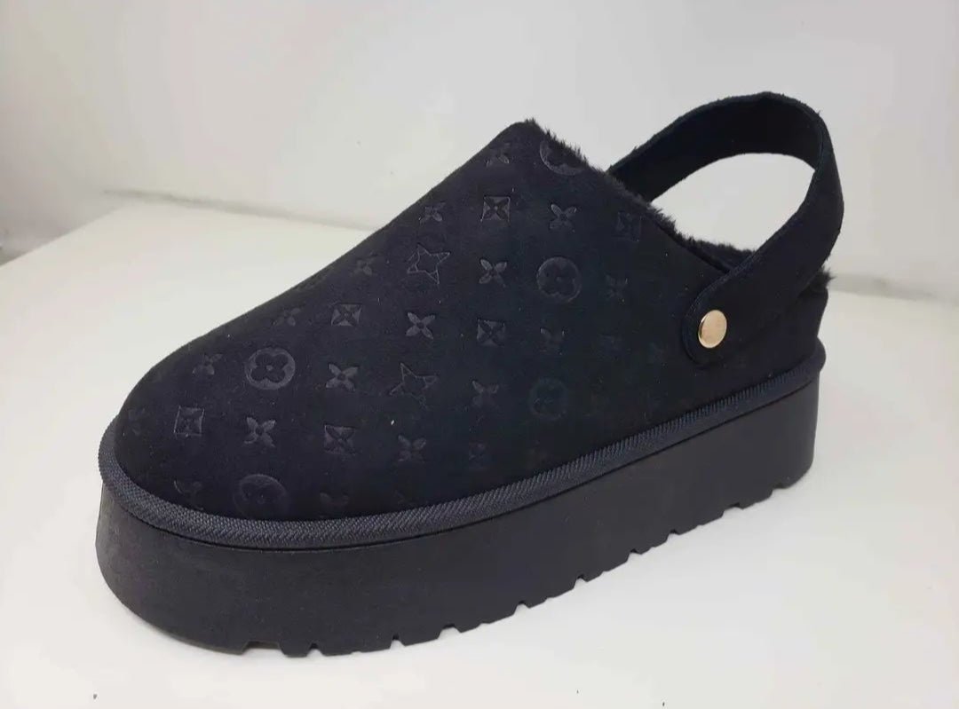Trendy Shearling-Lined Mule Clogs
