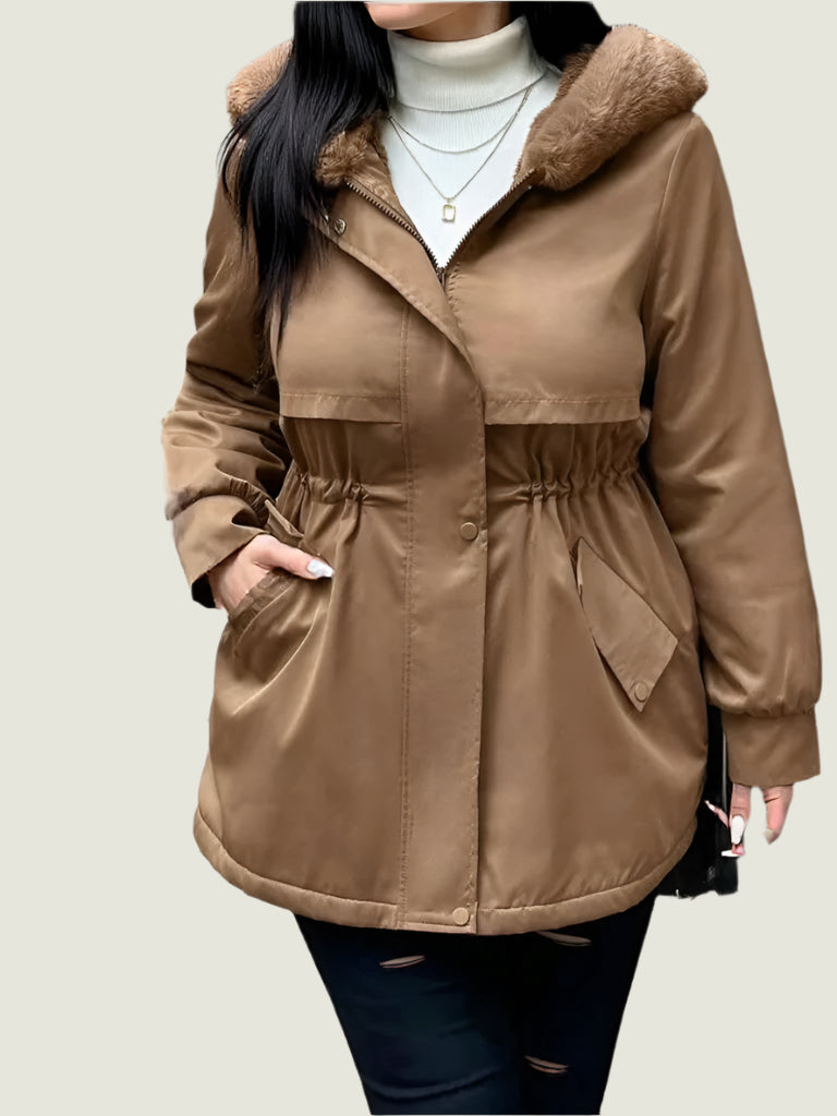 Comfy Fur Hood Winter Coat
