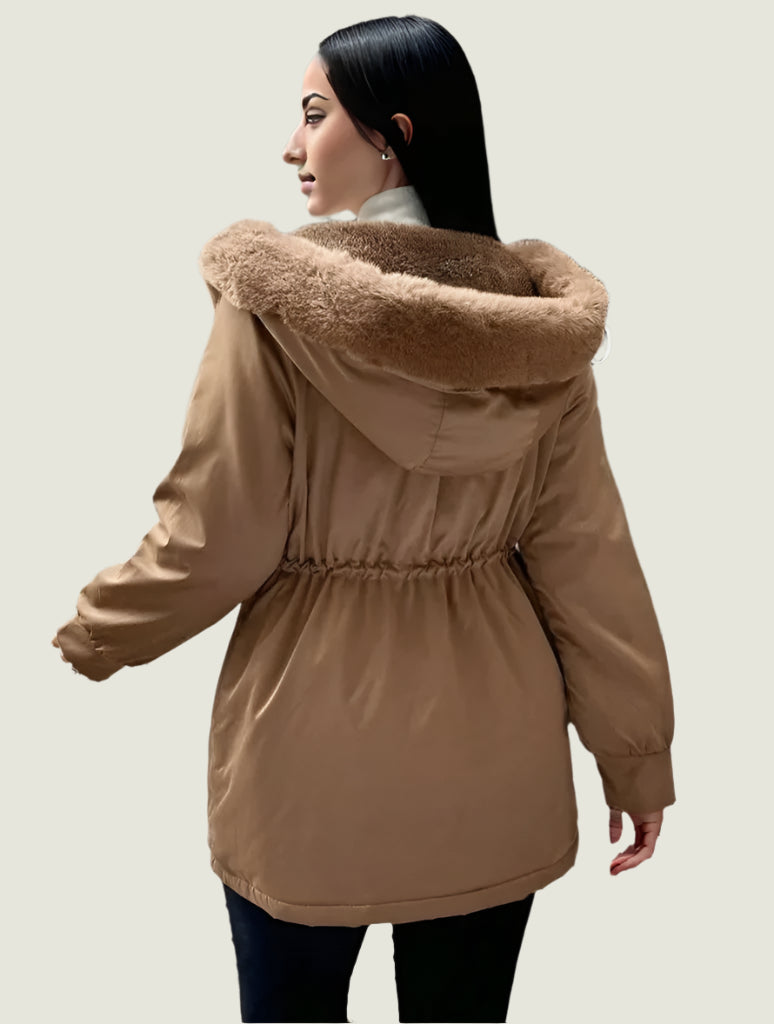 Comfy Fur Hood Winter Coat