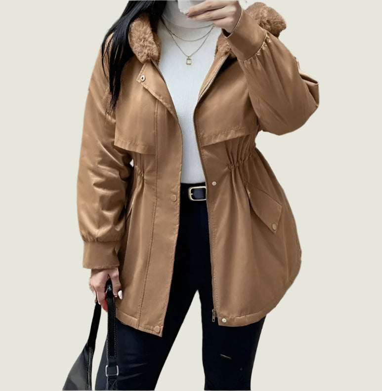 Comfy Fur Hood Winter Coat