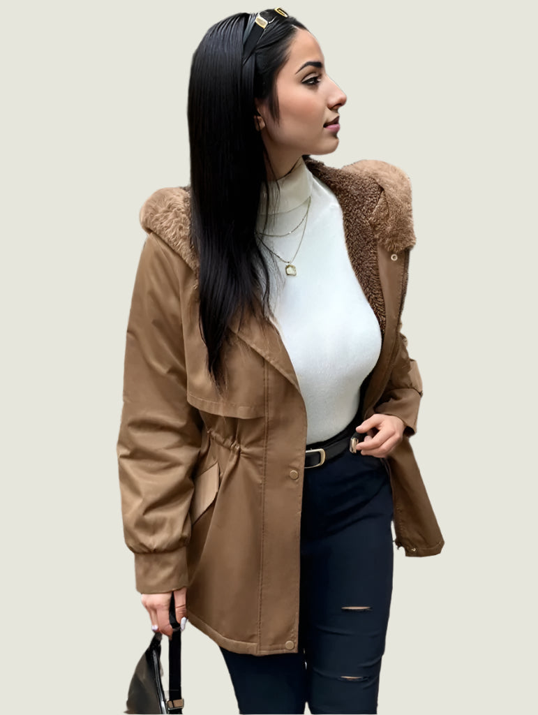 Comfy Fur Hood Winter Coat