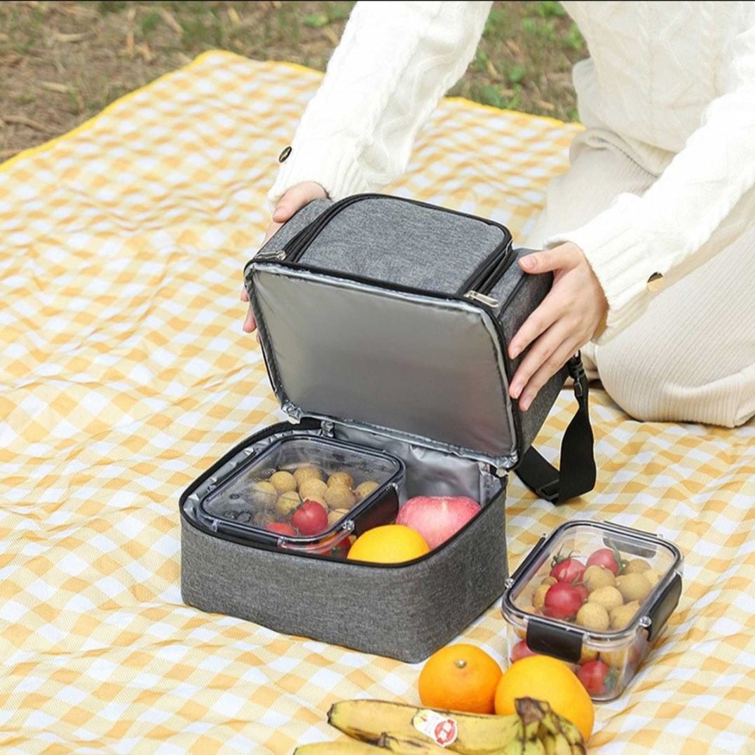 Double compartment Lunch Cooler Bag - LX25