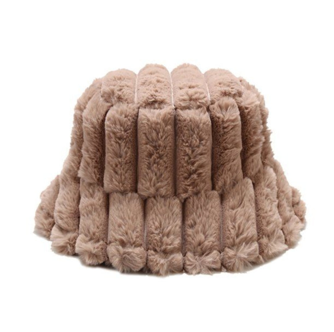 Plush Faux Fur Bucket Hat