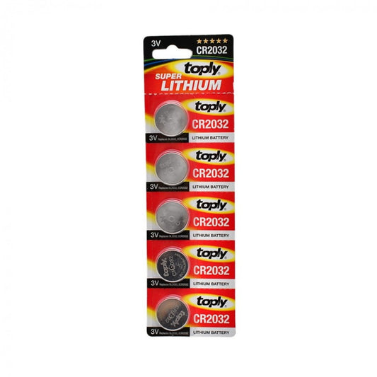 Toply CR2032 Super Lithium Battery – High-Performance, Long-Lasting Power