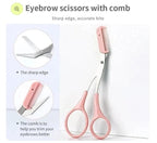 3pc Eyebrow Grooming Kit - Precision Tweezers, Scissors & Razor for Perfect Brows (M-FIND IMAGES)