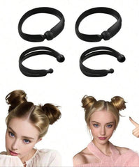 Hair Styling 2PC Updo Donut Rings - Effortlessly Create Perfect Buns and Updos!