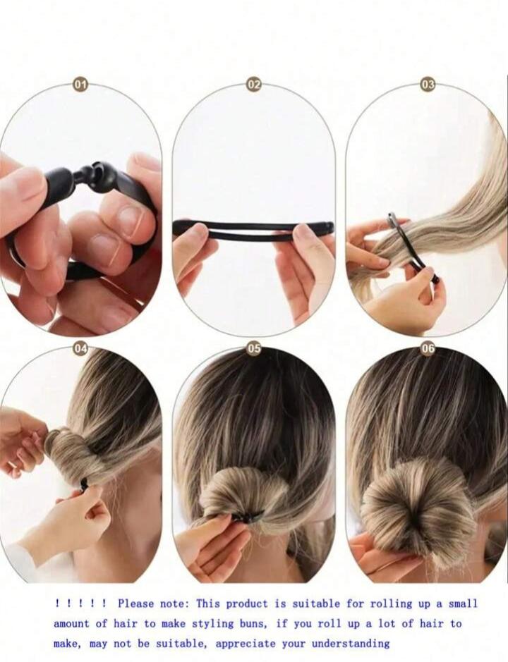 Hair Styling 2PC Updo Donut Rings - Effortlessly Create Perfect Buns and Updos!