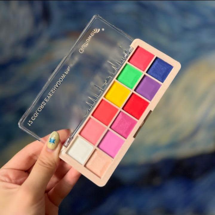 Sweet Mini 12 Colour Eyeshadow Palette – Compact, Vibrant Shades for Every Look