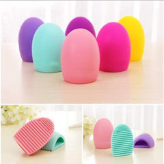 Silicone Foldable Makeup Brush Egg Cleaner - Clean Brushes Fast