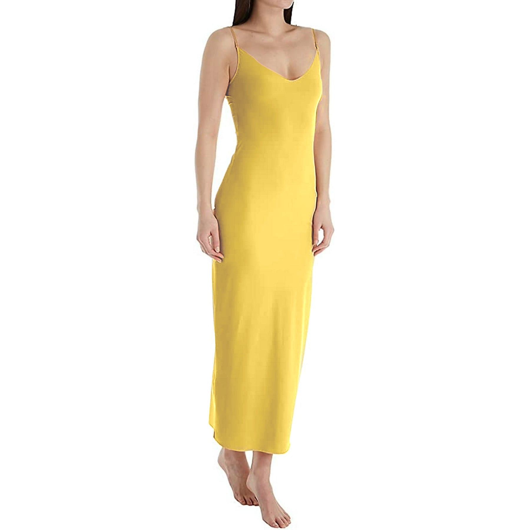 Seamless full slip bodycon maxi dress XD21