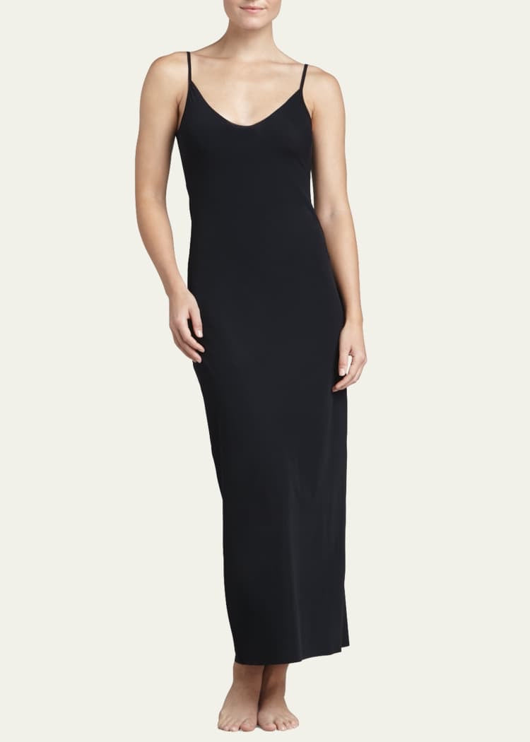 Seamless full slip bodycon maxi dress XD21