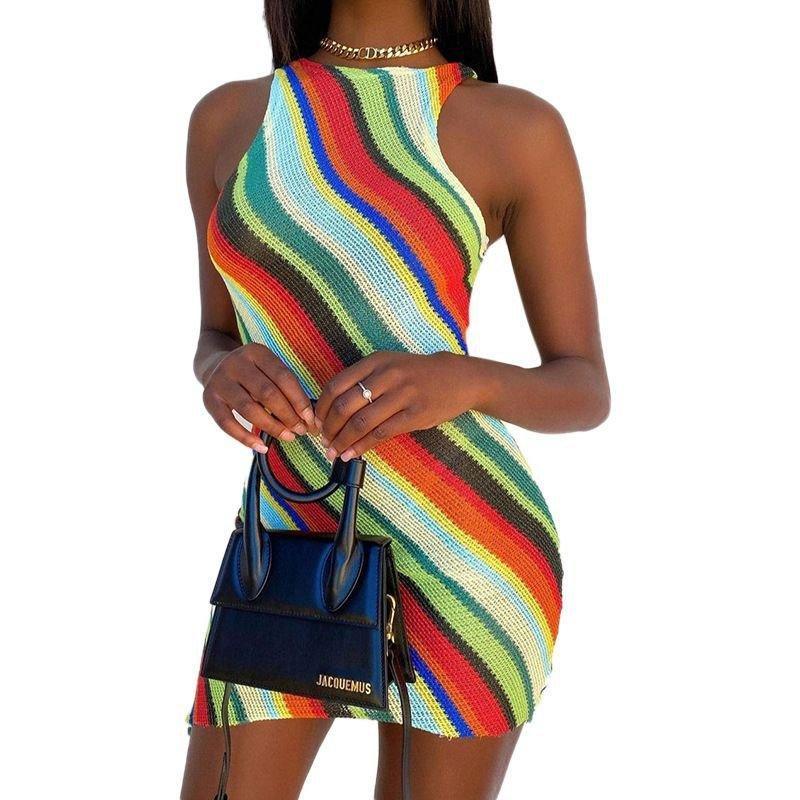 Bodycon colorful dress - XD21