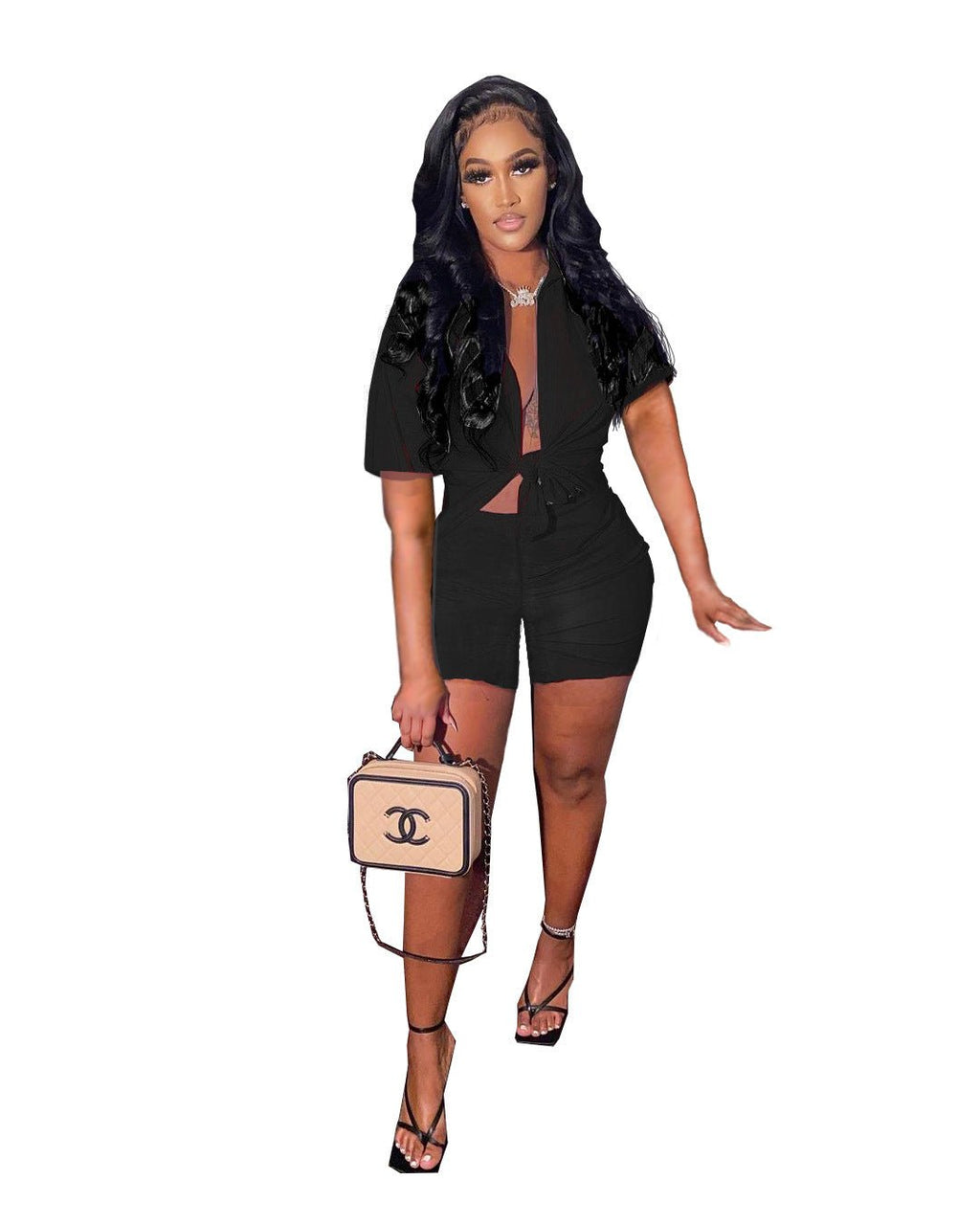 Shirt And Mini Skirt Two Piece Set XD21