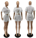 Shirt And Mini Skirt Two Piece Set XD21