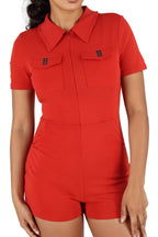 Short Graphic Short Jumpsuit XD21
