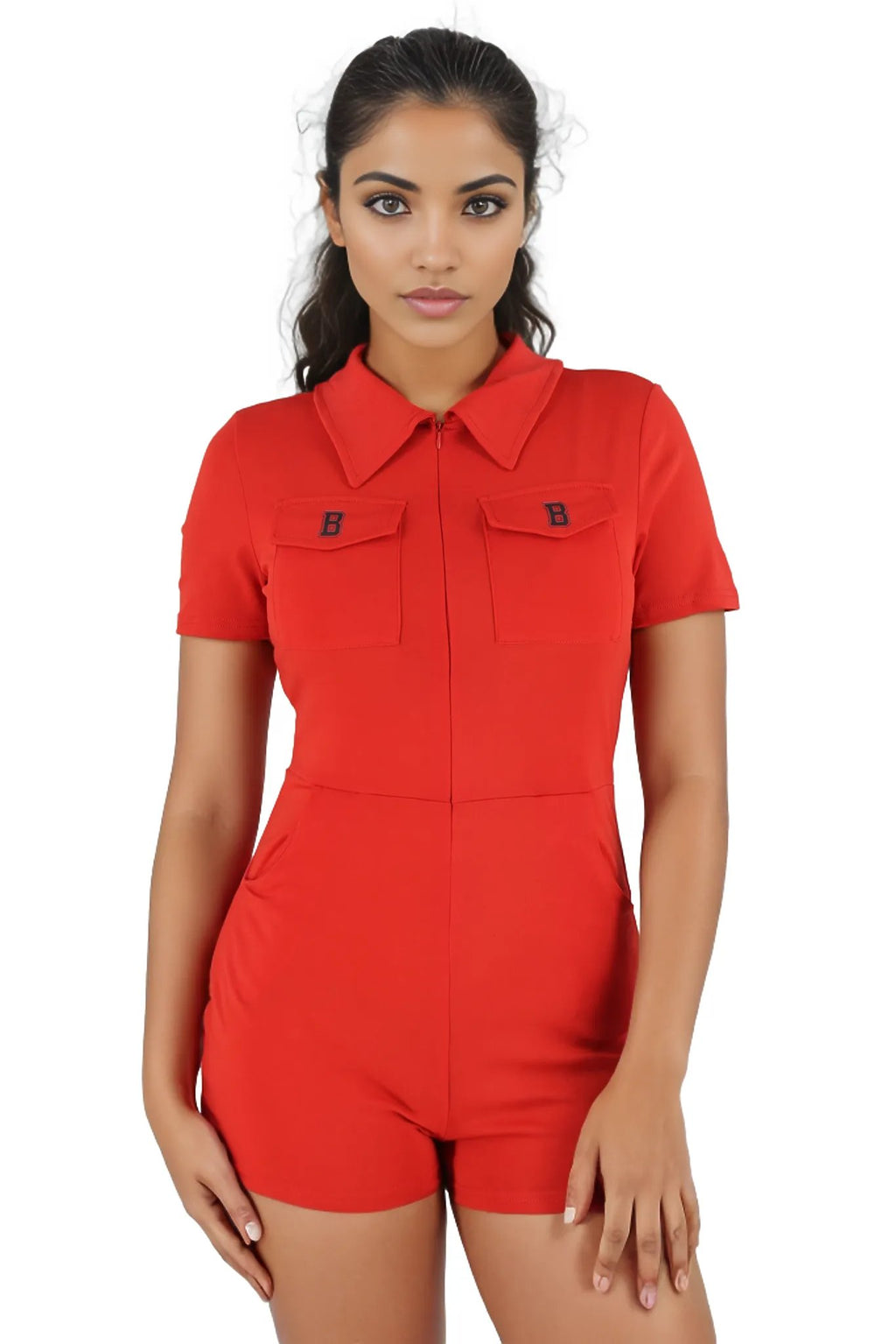 Short Graphic Short Jumpsuit XD21