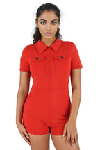 Short Graphic Short Jumpsuit XD21
