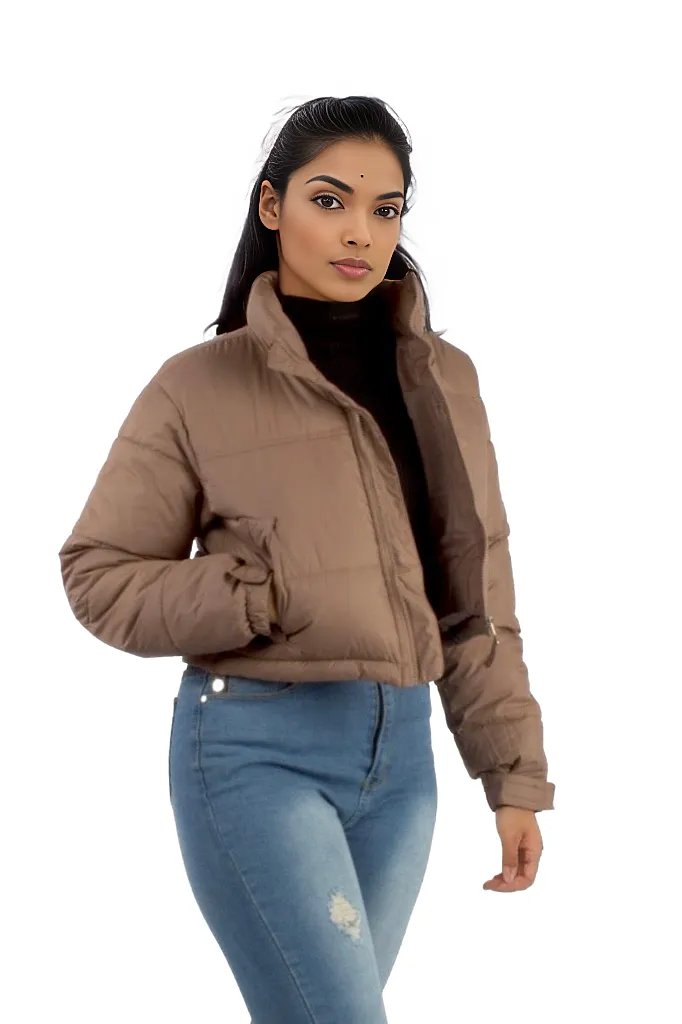 Short Padded Puffer Crop Jacket XD21