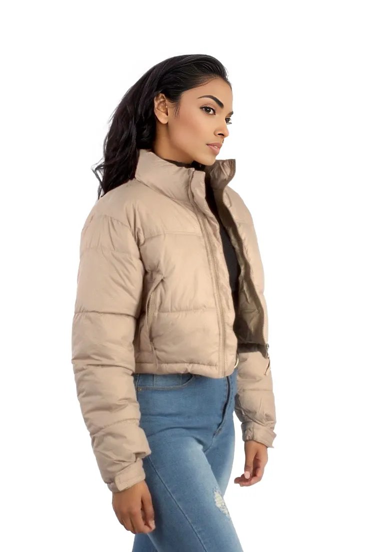 Short Padded Puffer Crop Jacket XD21