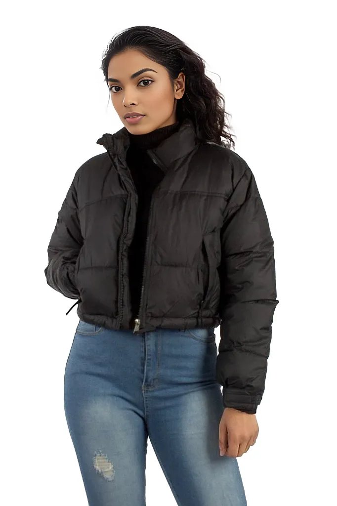 Short Padded Puffer Crop Jacket XD21