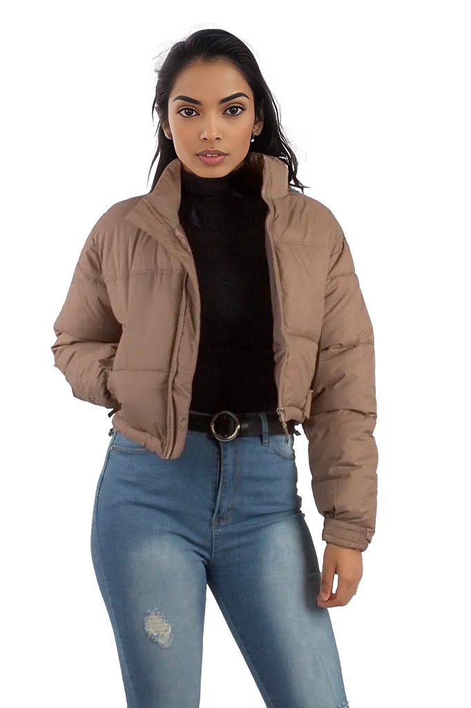 Short Padded Puffer Crop Jacket XD21