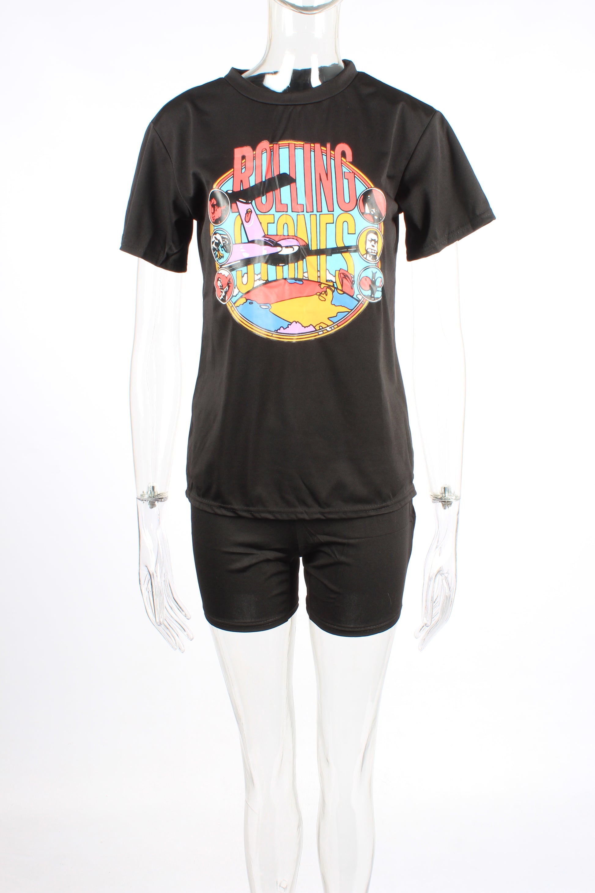 Shorts two piece graphic set XD21