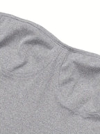 Side Split Tube Top & Skinny Shorts Outfit Set XD21