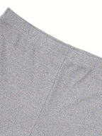 Side Split Tube Top & Skinny Shorts Outfit Set XD21