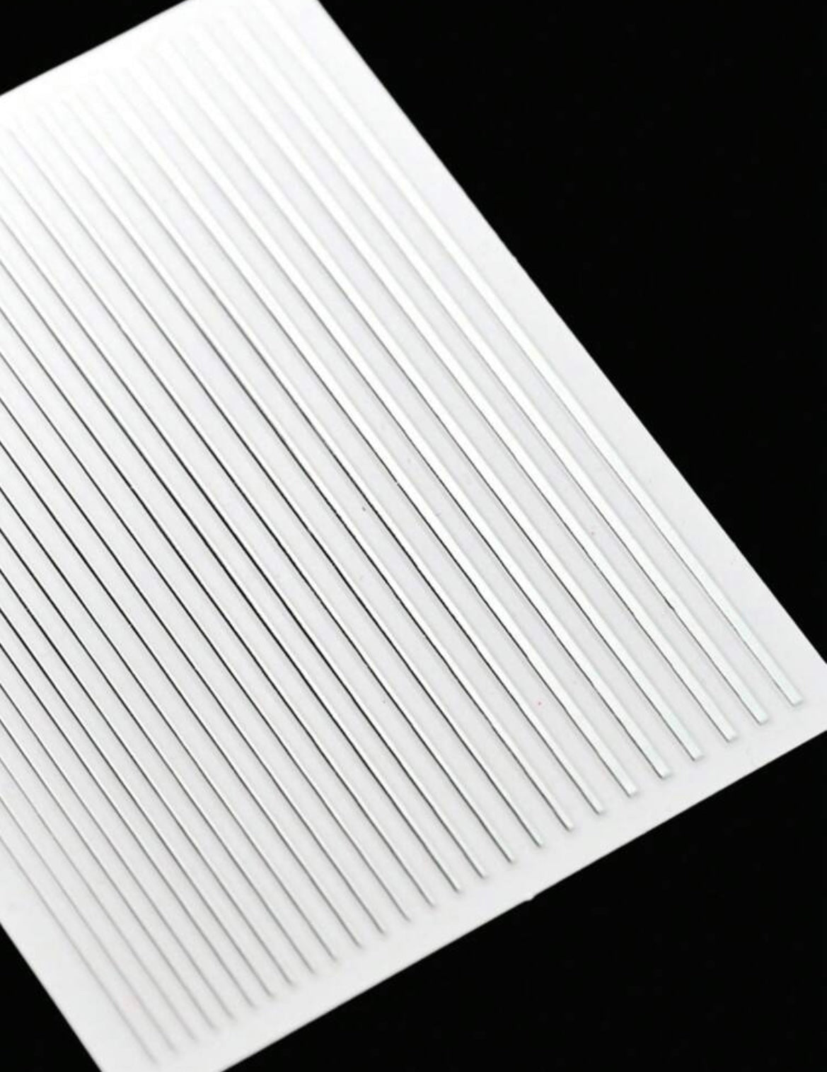 Silver 1sheet Stripe Pattern Nail Art Sticker XD21