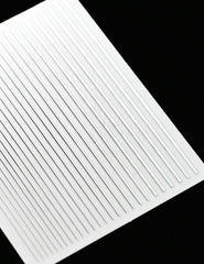 Silver 1sheet Stripe Pattern Nail Art Sticker XD21